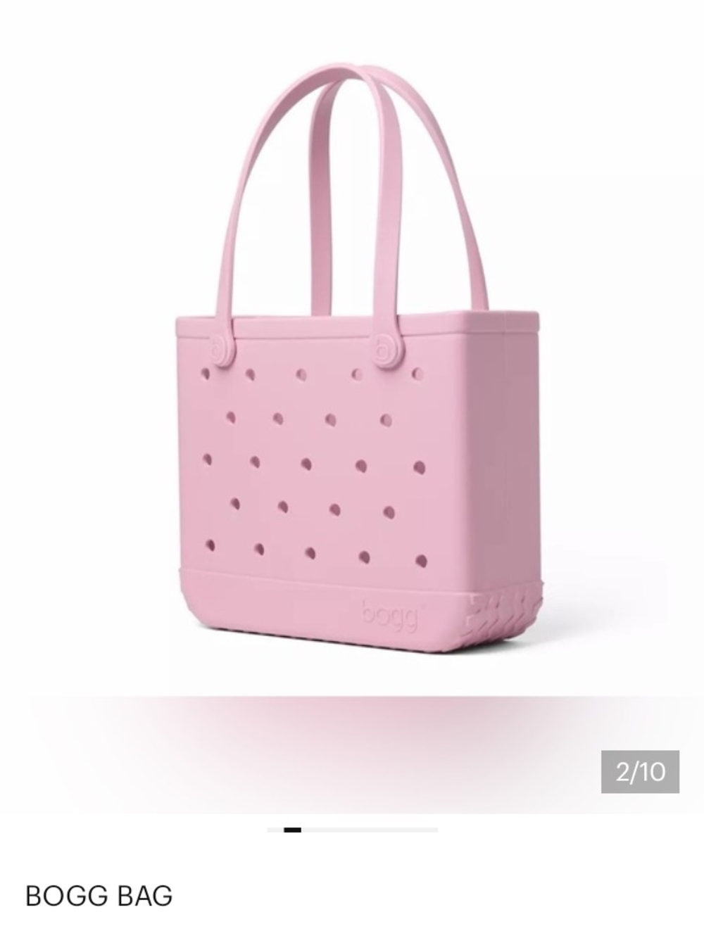 BOGG BAG Pink Perforated Tote